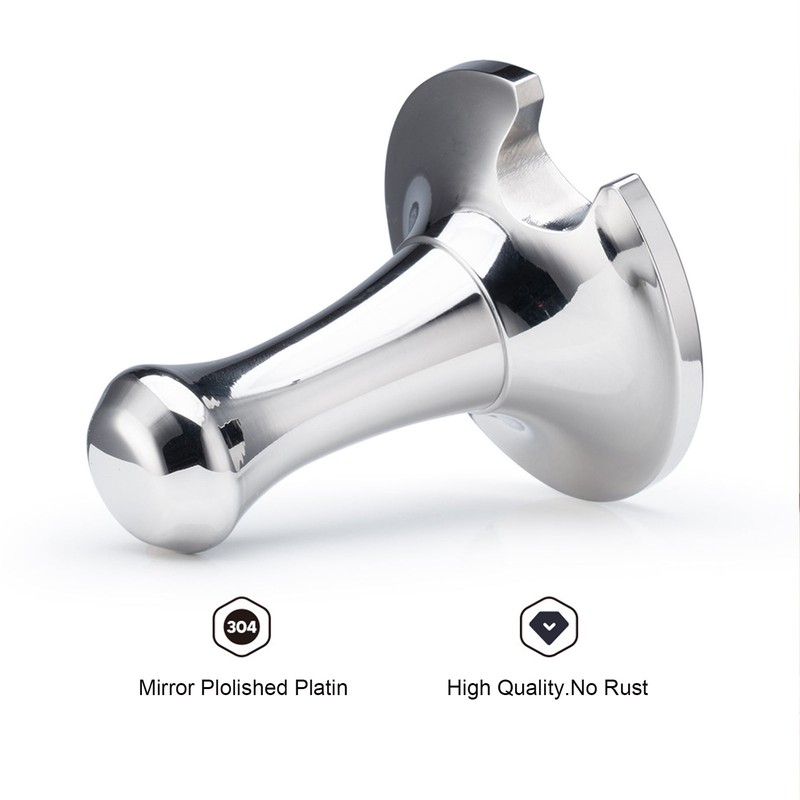 51mm Stainless Steel Coffee Tamper Ergonomic Easy to Clean Heavy