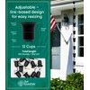 OUT ESSENTIALS Black Rain Chain for Gutters for Heavy Rain