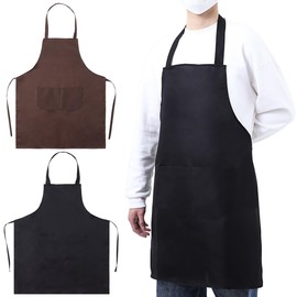 NOLITOY 12 Pack Adjustable Bib Apron, Waterdrop Resistant Aprons with 2 Pockets In Cooking Kitchen Restaurant for Women Men Chef, BBQ Drawing Crafting Outdoors