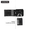 SANKINS 4-1/2" Swivel Staple Safety Hasps, Gate Door Hasp Latches