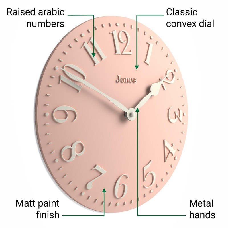Jones Clocks® Betty wall clock | Modern convex clock |