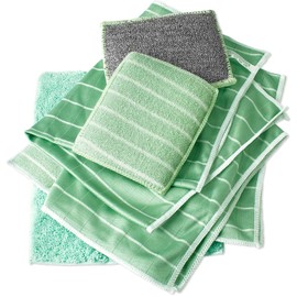 Pack of 6 Bamboo Microfibre Window Cleaning Cloths Reusable Cleaning Cloths Ultra Absorbent & Lint-Free Cleaning Cloths