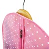 HANGERWORLD Single Pink Polka Dot Breathable Garment Coat Cover Bag-for