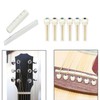 8-Piece Acoustic Guitar Bone Upgrade Kit: Real Bone Bridge Saddle,
