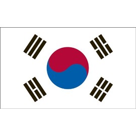 Valley Forge Flag 2-Foot by 3-Foot Nylon South Korea Flag