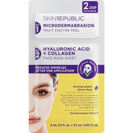 Skin Republic 2 Step Hyaluronic Acid + Collagen Face Mask Sheet