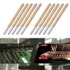 100PCS Spring Test Contact Probes Brass Stainless Steel Round Head