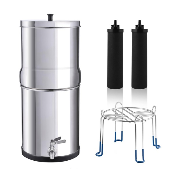 Amwater NSF/ANSI 42&372 Certification 3G Stainless Steel Gravity-Fed Water Filter