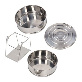 304 Stainless Steel Steam Pot with Lid, 2 Tier Stackable Multifunctional Steaming Pot Cookware, Cooking for Dumpling Tamale Metal Steamer,Steamers