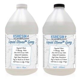 Liquid Stone Clear Countertop Epoxy Resin Coating - 1 Gallon Kit