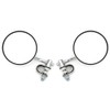 Set of 2 Universal 4" Chrome Clamp-On Mirrors - 4"