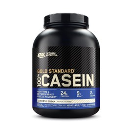 Optimum Nutrition Optimum Nutrition Gold Standard 100% Micellar Casein Protein Powder, Slow Digesting, Helps Keep You Full, Overnight Muscle Recovery, Cookies and Cream, 4 Pound (Packaging May Vary)