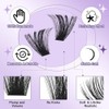 B&Q 플러피 200DLash 클러스터 두꺼운 볼륨 속눈썹 10-18mm, D 컬
