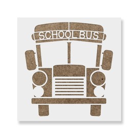 School Bus Stencil - Reusable Stencils for Painting - Create DIY School Bus Home Decor