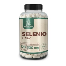 Selenio 100 mcg y Zinc 120 mg 120 Cápsulas Super Premium                                                                                              