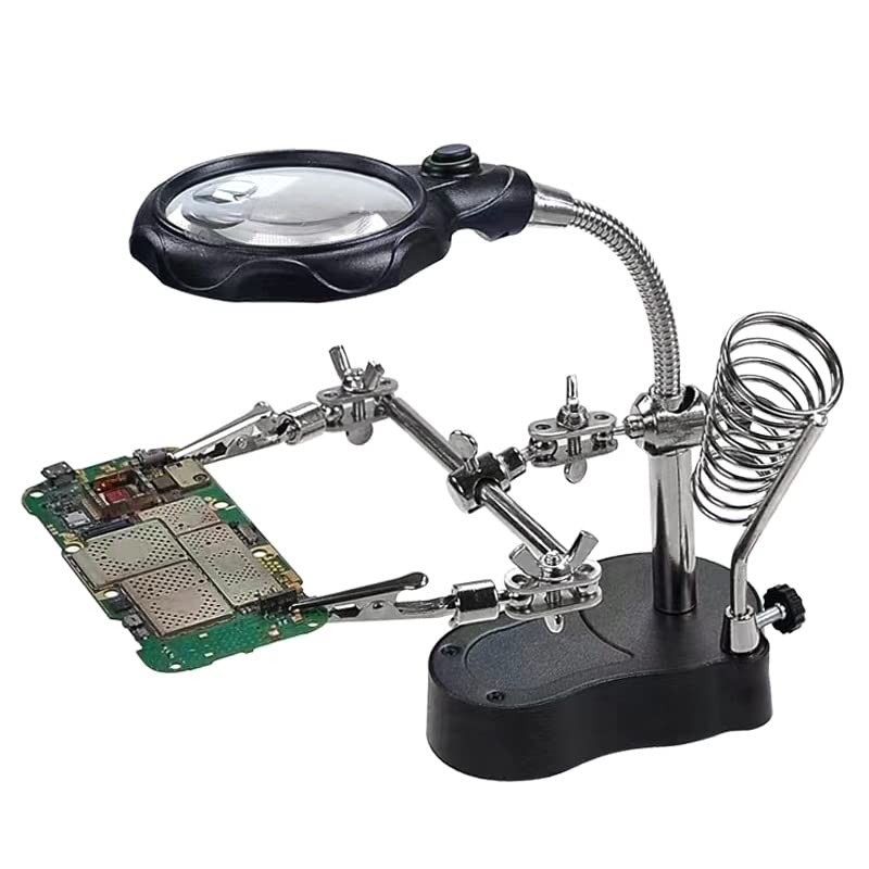 Helping Hands Soldering, Soldering Helping Hands, LED Light Magnifying Third