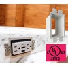 iMBAPrice BE2-2 2-Gang White Electrical Box Extender, UL Listed, 2-Pack