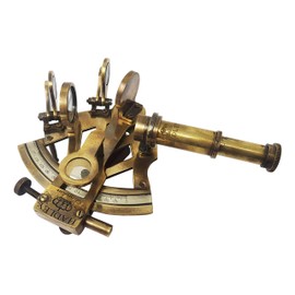 Brass Nautical - Sextant Brass Navigation Instrument Sextante Navegacion Marine Sextant (4 inches, Antique Patina)