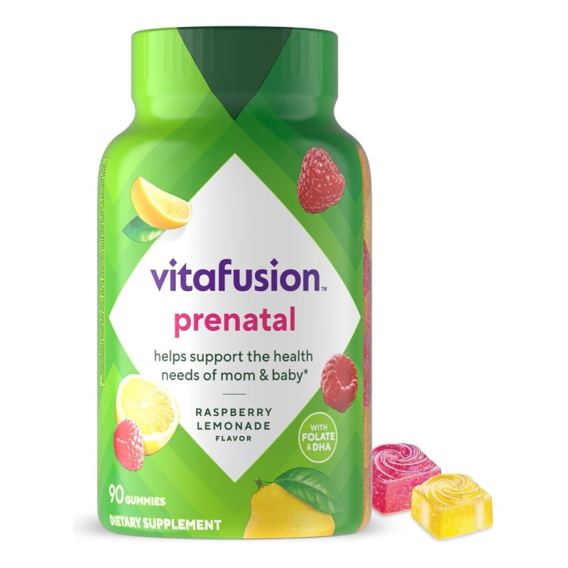 Vitaminas Prenatales 90 Gomitas Acido Fólico 50mg Dha