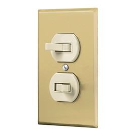 Volteck PA-APDO-SA, Placa armada 2 interruptor sencillo, línea Standard, aluminio