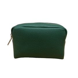 YONBEN Makeup Bag Large Capacity Women's Classic Black Wash Bag Adjustable Partition Wash Brush and Cosmetic Carrying Bag (PU/Forest Green)