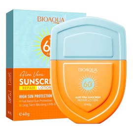 Protector Solar Bloqueador Bioaqua Facial Corporal Fps 60 Pa Rayos Uva Y Uvb Crema Ligera Con Aloe Vera 40g                                           