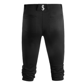 Premium Adult Baseball Pants for Men Relaxed Fit Knicker Baseball Pants Peak Performance Durable, Moisture-Wicking Fabric | Black Small