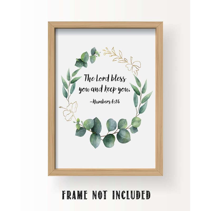 Numbers 6:24"The Lord Bless You and Keep You." Eucalyptus Botanical