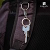PAKADI Pack of 10 Carabiner Hooks with Key Ring in