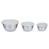 Luminuxe 3-Piece Stainless Steel Mixing Bowl Set with Lids –