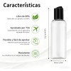 Janety 6 Piezas Botellas de Viaje Reutilizables 100 ml, Set
