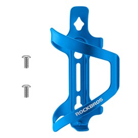 ROCKBROS Bottle Holder Bicycle Drink Bottle Holder Aluminium Alloy Strong Lightweight Approx. 40 g Universal for MTB Road Bike Folding Bike Blue