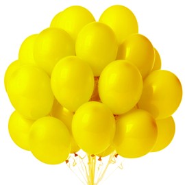 Balloons Yellow, Pack of 100 Yellow Balloons, 10 Inch Latex Balloons Birthday, Balloons Yellow, Balloons Birthday Party Decoration Birthday Wedding Baby Shower Festival Anniversary Decoration