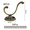 TaimeiMao Bedroom Coat Hat Hooks, Pack of 8 Coat Hooks,