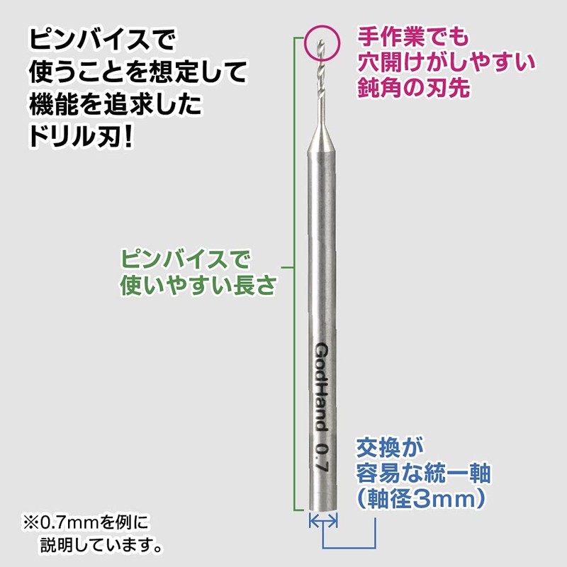 GodHand GH-DB-5A Drill Bit (A), Designed for Models, Drill Blade,