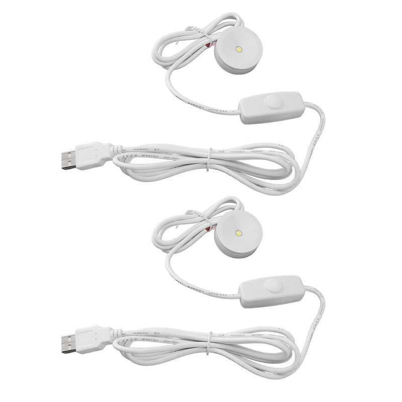 2PCS LED Spot Lights Professional 5V USB Dimmable Round Small