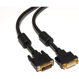 AYA 6Ft (6 Feet) DVI-D Dual Link 24+1 Digital Video Male to Female Extension Cable with Ferrites
