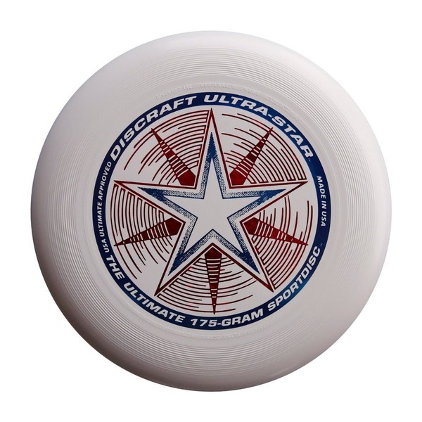 (Ship from USA) Discraft Ultra-Star Ultimate Frisbee 175 Gram Championship Sportdiscs-White -ITEM#: G15/uiF982A35542