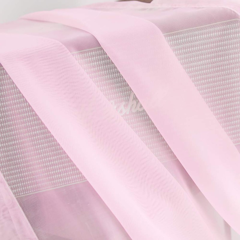 Megachest TAILORED VOILE WINDOW SCARF PELMET (light pink, 56"X118"X1 Panel)