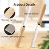 Rhombic Diamond File with Wooden Handle, Diamond Rhombic File Metal