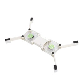 ASHATA Foldable Laptop Cooling Pad, Folding USB Laptop Cooling Pad 2 Fans Laptop Cooler, USB Foldable Radiator Cooler Stand Light Portable with AntiSkid Mount(white)