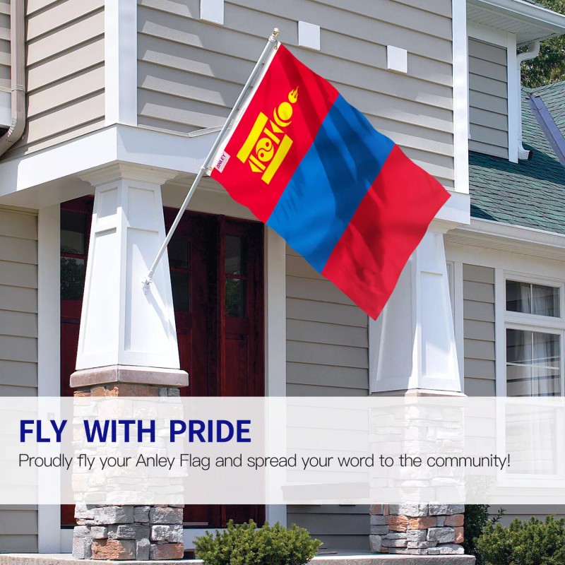 Anley Fly Breeze 3x5 Feet Mongolia Flag - Mongolian Flags