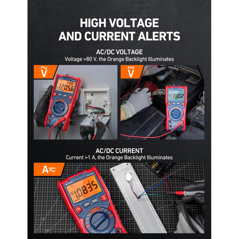 AstroAI Digital Multimeter Tester TRMS 20000 Counts with Higher Resolution