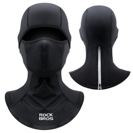 ROCKBROS Balaclava Ski Mask for Men Winter Neck Warmer Windproof Thermal Scarf Mask for Cycling Motorcycle Black