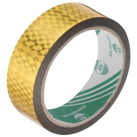 MECCANIXITY Gold Metalized Tape 1.4 Inch x 55 Yards Decor Tape for Craft Detailing Accent Wall, Graphic Arts