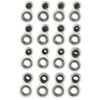 Fishing Rod Guide Stainless Steel Repair Replacement 16 Piece Set