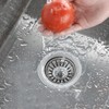 2 x Waterproof Stainless Steel Sink Drainer Plug, Durable Kitchen