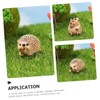 BESPORTBLE 3sets Dwarf Garden Statue Resin Hedgehog Figurine Garden Ornament