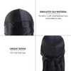 2 Durag Hats and 2 Round Hats, Silk Wave Hat,