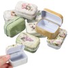 COLLBATH Vintage Tinplate Jewellery Box with Lid, Set of 8,